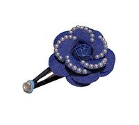 Dolce Ragazza Camelie Forma Clip Per Capelli/Corda Per Capelli Con Perla Bianca Stero Forcella Elastica Dei Capelli Per Le Ragazze Acconciatura