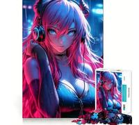 Dolce ragazza demone per adulti, puzzle da 1000 pezzi, puro gioco di logica, momento di pace, taglio netto, regalo sentito 38x26cm