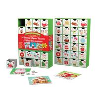 Dolce set di puzzle del calendario dell'avvento di Natale