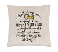 Dolce Sogni Sono Fatti Di Formaggio Cuscino Cover Valentines Divertente Birthday