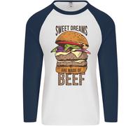 Dolce Sogni Sono Fatti Di Manzo BBQ Chef Uomo L/S Baseball T-Shirt