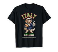 Dolce Spinone Cagna Cane Dama Tazza caffè Italia Bandiera Maglietta