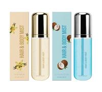 Dolce spray profumato al latte di cocco alla vaniglia per capelli e corpo - Nebbia di profumo leggera di lunga durata - Spray idratante alla vaniglia al cocco per pelle e capelli (cocco+vaniglia,1)
