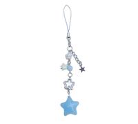 Dolce Stella Bead Nappe Ciondolo Catena Del Telefono Cinghia Della Tasca Portachiavi Decorazione Da Appendere Per Le Chiavi Borsa Del Telefono Pendente Cordino Per Le Chiavi Cartoon Charm, Blu, D