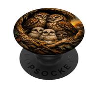 dolce stucco birdwatcher primavera boschetto gufo PopSockets PopGrip Adesivo