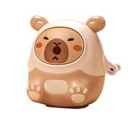 Dolce temperamatite, temperamatite a di Capybara, per uso da parte degli studenti, temperamatite automatico a manovella a mano con alimentatore di mine per ufficio e scuola (marrone chiaro)