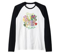 Dolce tempo estivo floreale tropicale divertimento Maglia con Maniche Raglan