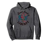 Dolce Terra della libertà Felpa con Cappuccio, Unisex per Adulti, Grigio Scuro, XL