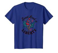 Dolce Terra della libertà Maglietta, Bambini, Blu Reale, 2 Anni