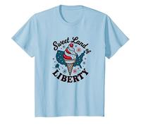 Dolce Terra della libertà Maglietta, Bambini, Celeste, 12 Anni
