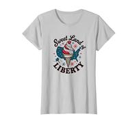Dolce Terra della libertà Maglietta, Donna, Argento, M