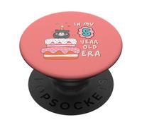 Dolce torta a forma di gattino per il mio compleanno di 5 anni PopSockets PopGrip Adesivo