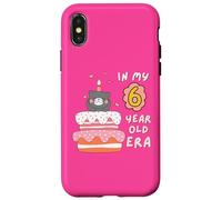 Dolce torta a forma di gattino per il mio compleanno di 6 anni Custodia per iPhone X/XS
