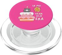 Dolce torta a forma di gattino per il mio compleanno di 6 anni PopSockets PopGrip per MagSafe