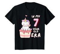 Dolce torta divertente con unicorno nella mia era di 7 anni Maglietta