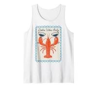 Dolce Vibes Only Retro Nautical Lobster Wine Funny Summer Canotta