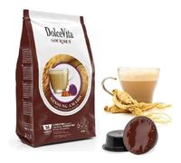 Dolce Vita 80 Capsule GINSENG AMARO Compatibili con A Modo Mio - Prodotto Senza Glutine - Per Macchine Caffè Sistema A Modo Mio -
