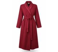 dolcecasabiancheria B&B Vestaglia Donna Invernale Modello DRUDY, Giacca da Camera Sciallata con Cintura e Tasche, Maglia Morbida Made in Italy - Bordeaux - Taglia 56