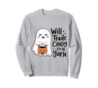 Dolcetto Divertente per Halloween all'Uncinetto con Fantasma Filato di Caramella Felpa