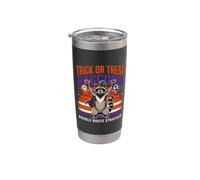 Dolcetto O scherzetto procione doppio percorso strategia Halloween Bicchiere termico in acciaio inox doppia parete