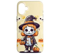 Dolcetto o scherzetto simpatico pupazzo bambino divertente Custodia per iPhone 16 Plus