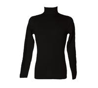 RAGNO Dolcevita Ciclista Collo roulle Uomo Maglia Manica Lunga Caldo e soffice Cotone bio Articolo U262AK BIO Cotton Dolcevita, 020 Nero, L