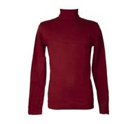 RAGNO Dolcevita Ciclista Collo roulle Uomo Maglia Manica Lunga Caldo e soffice Cotone bio Articolo U262AK BIO Cotton Dolcevita, 250 Granata, M