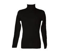 RAGNO Dolcevita Ciclista Collo roulle Uomo Maglia Manica Lunga Caldo e soffice Cotone bio Articolo U262AK BIO Cotton Dolcevita, 020 Nero, M