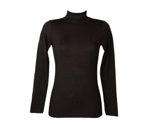 Dolcevita ciclista donna maglia manica lunga calda e morbida eco viscosa RAGNO a
