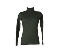RAGNO Dolcevita Ciclista Donna Maglia Manica Lunga Caldo e soffice Cotone bio Articolo D274AK BIO Cotton Dolcevita, 027 Bottiglia, S