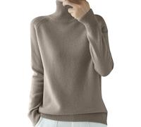 Dolcevita da donna a maniche lunghe, morbido e caldo pullover lavorato a ma | Felpe Slim Fit Lunghe Papà Gatti Smeraldo Brucia Maschio Tigrata Microfibra Maglioncini Enorme Aperto