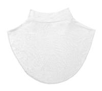 Dolcevita da Donna, Colletto Termico Staccabile in Cotone Modale Solido, Protezione Privacy Dolcevita Finto Facile da Abbinare (Bianco) - Donne Finte