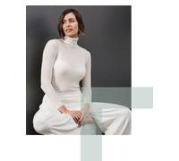 Dolcevita donna manica lunga in modal e cashmere 4315 MYSUBLYME