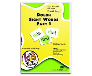 Dolch Sight Words, Part 1