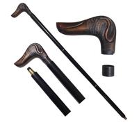 Dolchi Cane stile antico ottone nero manico bastone con legno Sheesham fatto a mano bastone nero - 94 cm Fashion Statement