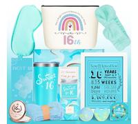 Dolci 16 regali per ragazze, miglior set di idee regalo di compleanno per ragazza di 16 anni, migliore scatola regalo per il 16° compleanno per ragazze, fantastico cestino regalo per figlia di sedici