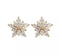 Dolci Bling Fiocco di Neve Orecchini Grande Fiore Zircone Orecchino Accessori Donna Gioielli Regalo per Fidanzata Durata e Moda