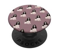 Dolci Cocker Spaniel In Rosa Malva - Regali per gli amanti dei cani PopSockets PopGrip Adesivo