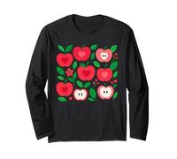 Dolci innamorati di mele torna a scuola frutteto autunnale Maglia a Manica