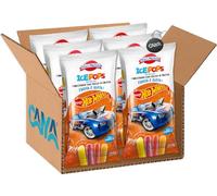 Dolci Preziosi Ice Pops Ghiacciolini con Succo di Frutta Gusto Arancia, Fragola Limone e Amarena Senza Glutine con Sorpresa, confezione per hot wheels 400ml [CAIYA® BOX da 6 Confezioni]