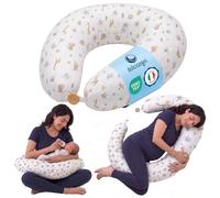 DOLCI SOGNI Cuscino Gravidanza e Allattamento Multiuso | Cuscino Gravidanza per Dormire | 100% Cotone OEKO-TEX Sfoderabile | Regalo Donna Incinta premaman