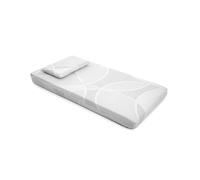 DOLCI SOGNI Materasso Lettino 60x125 cm Spessore 16 cm, OEKO-TEX® e CertiPUR™ Materasso Culla Bambino per Lettino Neonati, Fodera Sfoderabile, Materasso Lettino Neonato con Cuscino 30x50x4 cm