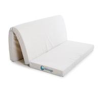 DOLCI SOGNI Materasso per Divano Letto 160x190 cm OEKO-TEX®, Dotato di Laccetti di Fissaggio, Sfoderabile e Lavabile, Materasso Pieghevole Matrimoniale con Taglio Seduta a 60 cm, 100% Made in Italy