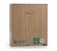 DOLCI SOGNI Mobile Letto A Scomparsa Singolo in Rovere 80x190, 100% Made in Italy, Letto a Scomparsa con Mobile dotato di Rete a Doghe in Legno e Materasso, Letto Pieghevole Estraibile