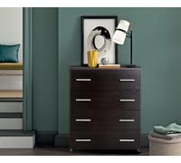 DOLCI SOGNI Mobile Letto A Scomparsa Singolo Wengé 80x190, 100% Made in Italy, Letto a Scomparsa con Mobile dotato di Rete a Doghe in Legno e Materasso, Letto Pieghevole Estraibile