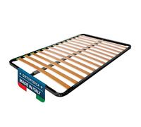 DOLCI SOGNI Rete 120x190 a Doghe Ortopedica, Letto alla Francese con Doppia Barra Centrale di Rinforzo, 4 Piedi Letto Smontabili, Struttura Letto Interamente in Ferro 100% Made in Italy