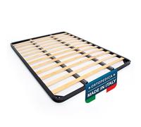 DOLCI SOGNI Rete A DOGHE 140x200 Letto Matrimoniale Francese con Doppio Rinforzo da Incasso - Senza Piedi da APPOGGIO