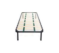 DOLCI SOGNI Rete Letto Singolo 80x190 Rinforzata con 2 Cinghie Elastiche per Taglie Forti, Stabile Rete Ortopedica, Rete Singola Doghe 80x190, Rete Singola con Doghe di Legno 100% Made in Italy