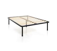 DOLCI SOGNI Rete Matrimoniale 140x190, Rete Ortopedica con Piedi Smontabili e 5° Piede Centrale per Massima Stabilità, Letto alla Francese, Struttura Letto Matrimoniale 140x190, 100% Made in Italy