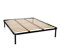 DOLCI SOGNI Rete Matrimoniale 160x190 Rinforzata a Doppia Barra in Ferro, Rete Ortopedica 100% Made in Italy, Rete Letto Matrimoniale, 4 Piedi Letto Smontabili, Struttura Letto Matrimoniale 160x190
